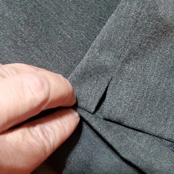 Clothes (real) Saks Fifth Avenue grey trouser slacks flat front - Picture 2 of 9